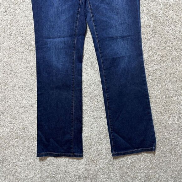 Ann Taylor Jeans Women's 8 Modern Fit Lindsay Waist Dark Wash Boot Cut Mid Rise - Picture 3 of 13